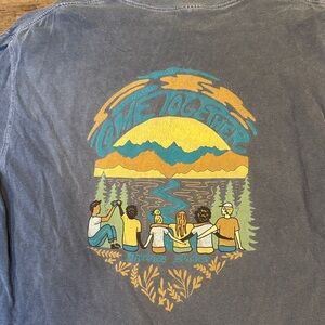 Nature Backs Faded Blue Short Sleeve Tee